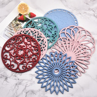 Tapis isolant créatif en silicone, couvre-assiette, couvre-gobelet antidérapant en silicone - Couvre-bol - Couvre-table - Tapis isolant