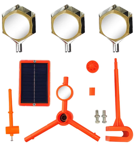 Ahuyentador de Aves Solar con Soporte de Abrazadera, Dispositivo Repelente de Aves Fácil de Instalar, Ahuyentador de Aves Giratorio para Cultivos al Aire Libre - Product Image 1