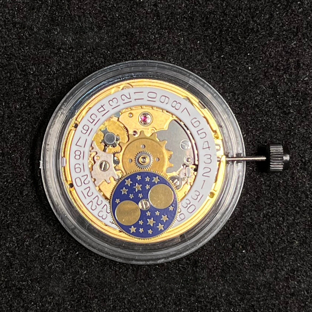SW280-1 Swiss Made Mechanical Movement 26 Jewels Automatic Self-Winding Moon Phase Watch Movement for Watch Manufacturing