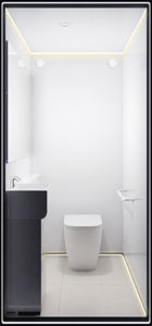 Baño Portátil Resistente con Lavabo Integrado y Sistema de Plomería Preinstalado Completo para Obras de Construcción y Grandes Eventos - Product Image 3