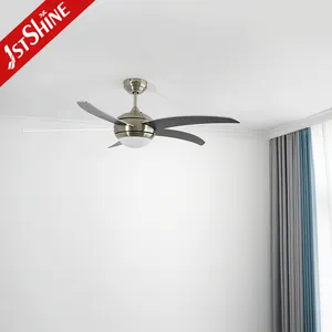 1stshine ventilateur de plafond nouveau produit idéal 52 pouces AC télécommande ventilateur de plafond led avec lumière
