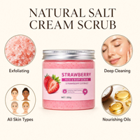 Exfoliërende gezichts- en lichaamsscrub 350g, 15 fruitvarianten met mango, kokos, aardbei, avocado voor een gladde huid Private Label