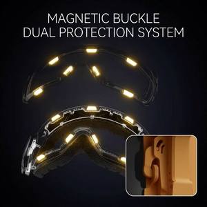Masque de ski 10B HD avec lentille rouge miroir, système de fixation magnétique anti-buée, protection UV400, sangle personnalisable avec logo - Product Image 3