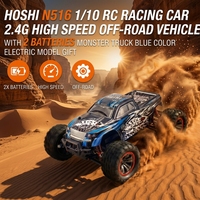 Voiture RC HOSHI N516 1/10 4WD, moteur à balais 46 km/h, 2,4 GHz anti-interférence, camion télécommandé tout-terrain, buggy monstre
