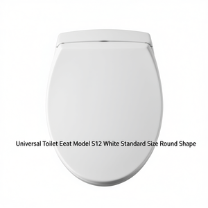 Asiento de Inodoro Universal Modelo S12 Blanco Tamaño Estándar Forma Redonda - Product Image 3