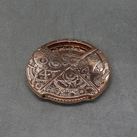 Vente en gros de dés polyédriques dorés pour Dungeons and Dragons, en alliage de zinc, 80 mm, rigides, pour jeux de DND/RPG