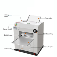 Machine à étaler la pâte électrique / Machine à aplatir la pâte / Machine de traitement de la pâte à pizza, de nouilles et de raviolis pour les restaurants et les hôtels