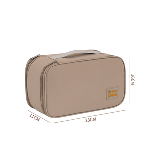 Sac de rangement grande capacité pour lingerie, soutiens-gorge, chaussettes, culottes – Organisateur de placard portable, sac de voyage double couche pour sous-vêtements - Product Image 5