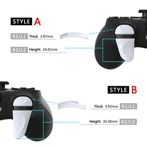 PlayVital EXtremeRate 2 Pairs White Shoulder Buttons Extension Triggers for <b>PS4</b> All Model <b>Controller</b> - Product Image 3
