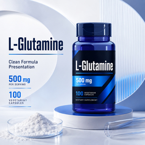Pre grado alimenticio Pre entrenamiento Aminoácido Creatina Monohidrato Glutamina-polvo L Glutamina L-glutamina Cápsulas para la salud - Product Image 5