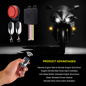 Universal 12V penyalaan mesin satu arah pengendali jarak jauh kunci Fob aksesoris sepeda motor dengan pelindung kelebihan beban dan sistem <span class=keywords><strong>Alarm</strong></span> - Product Image 3
