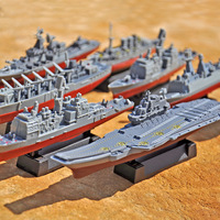 8 pièces par ensemble de modèles de passe-temps en plastique croiseurs de mer ensemble militaire Navire de la marine Kits de Construction éducatifs pour enfants sous-marins navires de guerre