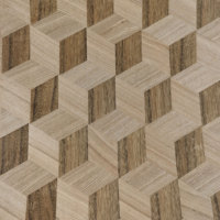 2024 nouvel environnement motif géométrique Collage placage de bois plancher bricolage meubles matériel chambre chaise Table visage