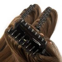 Queue de cheval en cheveux humains naturels Remy double épaisseur avec cordon de serrage et clip, extension de cheveux, vente en gros directe