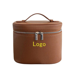 Borsa per il Trucco Personalizzata con Logo Ricamato, Professionale, Grande Capacità, Portatile, Organizzatore per Pennelli da Trucco in PU per Viaggi - Product Image 1
