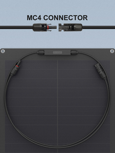 50W HPBC Cell ETFE flessibile Frameless Full Black pannello solare per balcone RV Boat uso esterno spedizione veloce - Product Image 5