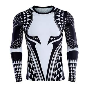 Custom design Tight Fit Long Sleeve compression shirts Cheap Long sleeve Rash guard CUSTOMIZED SUBLIMATED COMPRESSION SHIRTS - Product Image 2