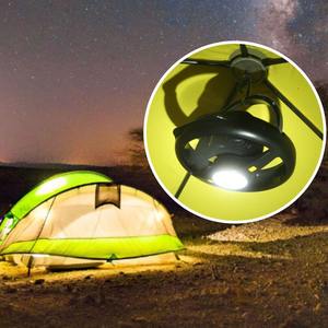 Nouvelle lampe de camping LED portable avec ventilateur de plafond, ventilateur de tente rechargeable par USB, adapté pour le camping en plein air et les randonnées - Product Image 3