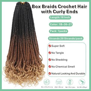 Perruque en cheveux synthétiques faits à la machine pour femmes africaines, tresses à trois brins, boucles, tresses sales, tresses en boîte, 18 pièces par paquet - Product Image 4