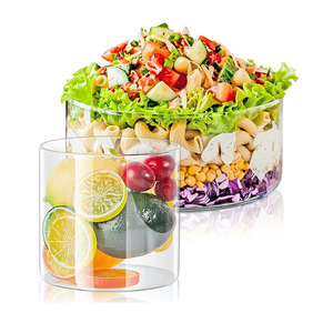 Lớn rõ ràng thủy tinh trái cây trifle và salad Bát lò vi sóng và máy rửa chén an toàn tùy chỉnh kỹ thuật cho bữa tiệc phục vụ - Product Image 1