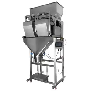 2 head linear combination weigher nuts weighing machine granule automatic food packaging machine