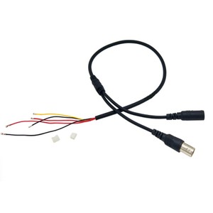 Video Cable 5 leads <span class=keywords><strong>camera</strong></span> CCTV with input DC (2 pin 2,0mm) + BNC output (3 pin 1,5mm) for CCTV <span class=keywords><strong>camera</strong></span> - Product Image 1