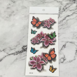 Autocollant de <span class=keywords><strong>tatouage</strong></span> floral imperméable à l'eau, <span class=keywords><strong>tatouage</strong></span> <span class=keywords><strong>temporaire</strong></span> à transfert d'eau, <span class=keywords><strong>tatouage</strong></span> corporel sexy personnalisé, autocollant de <span class=keywords><strong>tatouage</strong></span> - Product Image 5