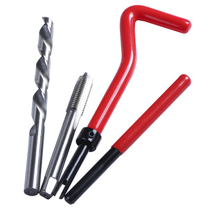 Kit de reparación de roscas de 131 piezas personalizable OEM, llaves de acero, taladros, herramienta de broca de mano para automóvil, métrica inglesa - Product Image 2