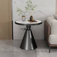 Leichter Luxus Moderner Einfacher Kleiner Couch tisch Skandi navis cher Stil Robuster Metalls chiefer marmor für den Heimgebrauch für Wohnzimmer ecke
