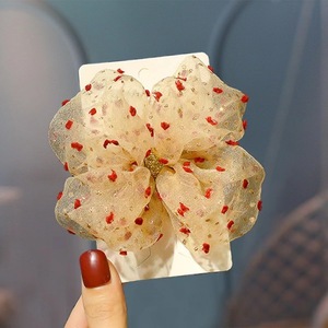 Nouvelles pinces à cheveux pour filles, style coréen, motif papillon à pois dorés, accessoires pour cheveux d'enfants, barrettes pour cheveux, printemps/été - Product Image 4