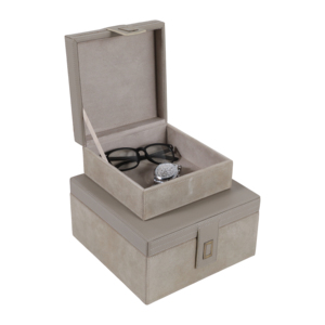 Scatole Decorative in Camoscio con Coperchio per Gioielli e Oggetti Preziosi, Elegante Organizzatore per Arredamento Casa e Accessorio per Tavolino da Caffè - Product Image 3