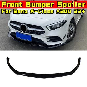 <b>Car</b> Front Bumper Lip Splitter <b>Diffuser</b> Body Kit 3PCS <b>For</b> Mercedes Benz A-Class A200 2023+ Bumper Guard Protector Cover - Product Image 2