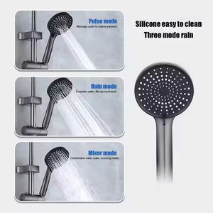 Juego <span class=keywords><strong>de</strong></span> <span class=keywords><strong>Ducha</strong></span> <span class=keywords><strong>de</strong></span> Latón <span class=keywords><strong>de</strong></span> Alta Presión Multifuncional Moderno Color Gris Pistola <span class=keywords><strong>de</strong></span> Tiktok, Venta al por Mayor <span class=keywords><strong>de</strong></span> Fábrica - Product Image 5