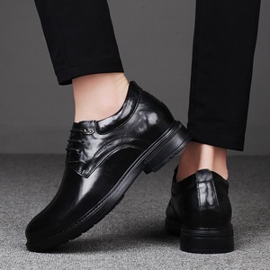 Chaussures rehaussantes pour hommes en cuir de vachette de haute qualité, confortables, pour mariages formels, avec doublure en cuir véritable - Product Image 5