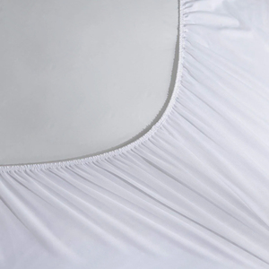 Protège-<span class=keywords><strong>matelas</strong></span> matelassé King Size pour hôtel, doux, respirant, silencieux, avec poches profondes pour la maison, l'hôtel, la chambre à coucher, blanc - Product Image 5