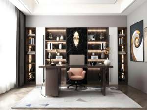 Modern New Office <b>Bookshelf</b> with <b>Glass</b> Door Living Room Wooden Bookcase Wall Storage Cabinet Design Manufacture - Product Image 2