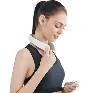 Control remoto inalámbrico Terapia física eléctrica Recuperación Ems <span class=keywords><strong>Tens</strong></span> Pulse U Forma Masajeador de cuello con calor