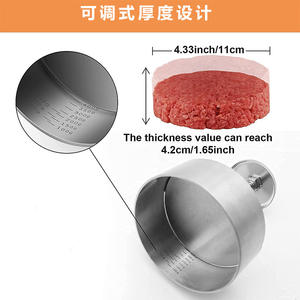 <span class=keywords><strong>Prensa</strong></span> <span class=keywords><strong>para</strong></span> <span class=keywords><strong>Hamburguesas</strong></span> de Acero Inoxidable, Molde <span class=keywords><strong>para</strong></span> Carne, <span class=keywords><strong>Prensa</strong></span> <span class=keywords><strong>para</strong></span> Pastel de Carne, Molde <span class=keywords><strong>para</strong></span> <span class=keywords><strong>Hamburguesas</strong></span> - Product Image 2