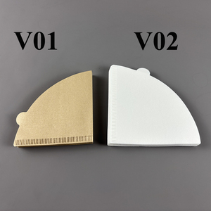 V01 Hình Dạng Hình Nón Bột Giấy Tự Nhiên Cà Phê Giấy Lọc 40/50Pcs Cho Nhỏ Giọt Cà Phê Pha Thực Phẩm Lớp Trắng Cà Phê Giấy Lọc Nhà Sử Dụng - Product Image 6