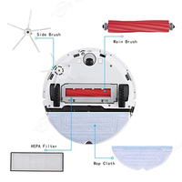 Accessoires pour aspirateur robot Robo Rock Q7 Max : Kit de remplacement brosse principale, brosses latérales, filtres, serpillière et batterie électrique haute performance