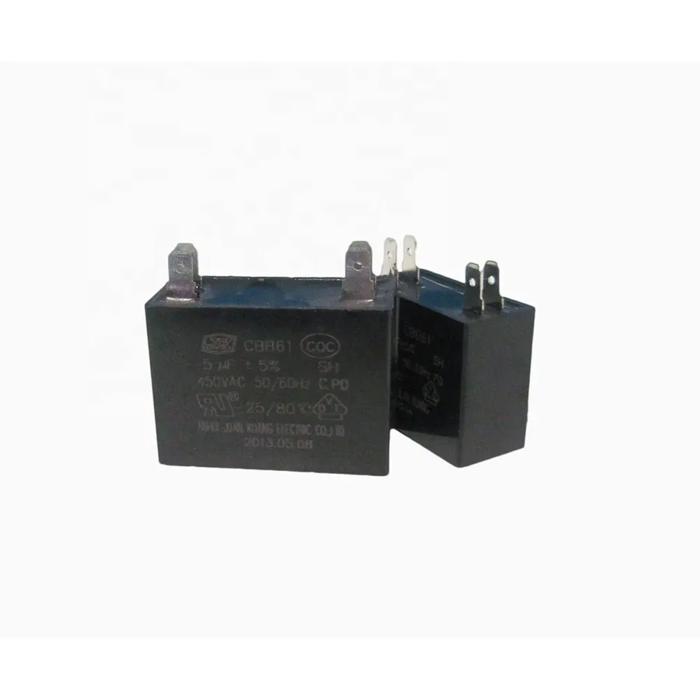 2 Wire Fan Capacitor Compatible with New Tech 4.5UF 250VAC CBB61 Capacitor