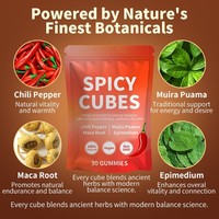 30 Bonbons Gommeux Épicés à la Racine de Maca – Compléments Végétaliens à Base de Plantes pour le Soutien Hormonal, la Calme et le Bien-être Intime pour Lui