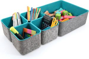 Portable Nordic-Style Felt Cloth Eco-Friendly <b>Folding</b> Multifunctional Save Space Office <b>Storage</b> <b>Box</b> with Customized Logo - Product Image 2