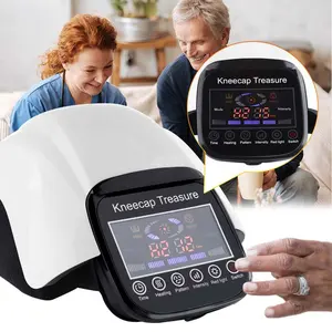 Kneden Massage Knie Gezondheidszorg Apparatuur Draadloze Led Touch Verwarming Elektrische Knie Massager Machine Met Airbag Compressure