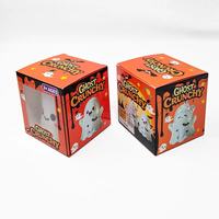Nouveauté : Lot de 12 jouets fantômes Halloween, jouets squishy doux à presser, à remontée lente, mignons, cadeaux d'Halloween