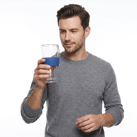 Verre à bière isotherme double paroi en borosilicate 301-400ml translucide pour lait, café, vin rouge et toutes boissons