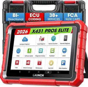 Outil de diagnostic professionnel Launch X431 Pros Elite Obd2, scanner de diagnostic, programmation de clés, scanner de diagnostic de véhicule pour toutes les voitures - Product Image 1