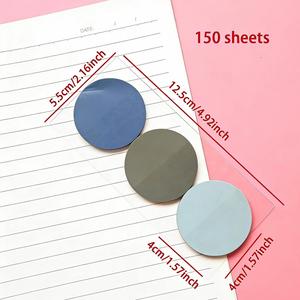 Bloc de Notas Adhesivas de 150 Hojas de Colores Surtidos, Marcadores Circulares Autoadhesivos, Papelería Personalizada para Oficina y Escuela - Product Image 2