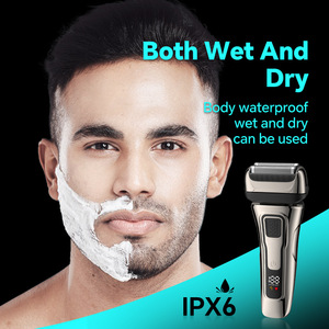 เครื่องโกนหนวดไฟฟ้า Vanshe IPX6 สำหรับผู้ชาย แบบฟอยล์ ใช้ได้ทั้งแบบเปียกและแห้ง กันน้ำ แบตเตอรี่ 600mAh ใช้งานได้นาน 60 นาที พร้อมที่เล็มเครา - Product Image 2