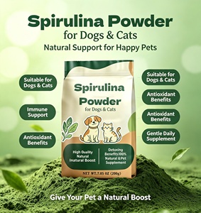 Poudre de <span class=keywords><strong>spiruline</strong></span> en gros <span class=keywords><strong>pour</strong></span> chiens et chats - Soutien immunitaire naturel de haute qualité avec des bienfaits antioxydants - Product Image 2